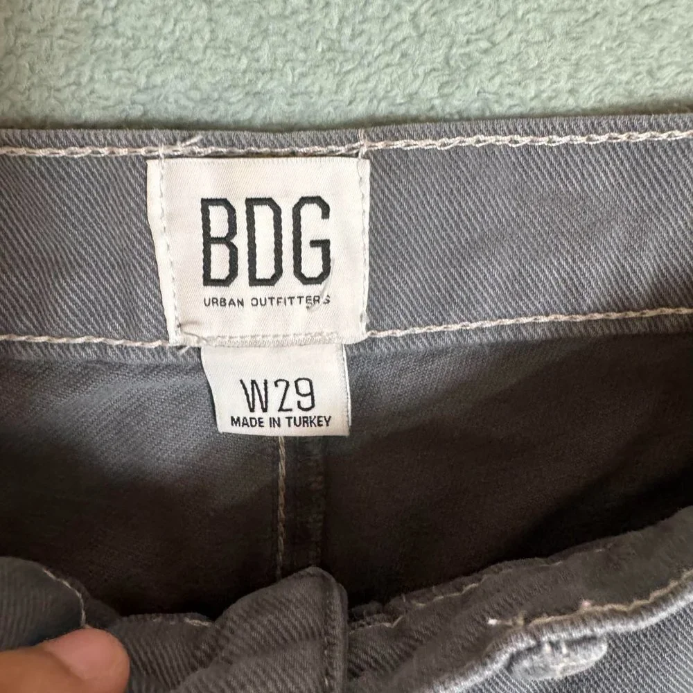 BDG Urban Outfitters High Rise Wide Leg Gray Size W29 - Picture 4 of 11